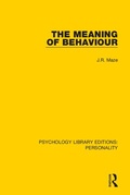 Cover: The Meaning of Behaviour - Routledge
