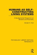 Cover: Humans as Self-Constructing Living Systems - Routledge