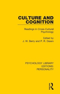 Abbildung von: Culture and Cognition - Routledge