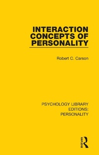 Enlarge image Cover: Interaction Concepts of Personality - Routledge