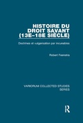 Cover: Histoire du droit savant (13e-18e siecle) - Routledge