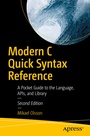 Cover: Modern C Quick Syntax Reference - APress