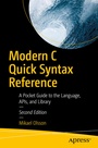 Cover: Modern C Quick Syntax Reference - APress