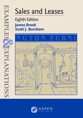 Cover: Examples & Explanations for Sales and Leases - Aspen Publishing