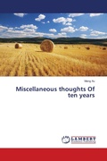 Cover: Miscellaneous thoughts Of ten years - LAP Lambert Academic Publishing