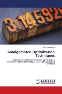 Enlarge image Cover: Amalgamated Optimization Techniques - LAP Lambert Academic Publishing
