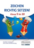 Cover: Zeichen richtig setzen! Klasse 5-10 - Sch&uuml;lerarbeitsheft - Krapp & Gutknecht Verlag