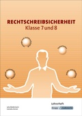 Cover: Rechtschreibsicherheit Klasse 7 und 8 - Lehrerheft - Krapp & Gutknecht Verlag