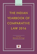 Cover: The Indian Yearbook of Comparative Law 2016 - OUP India