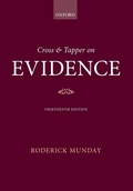 Bild: Cross & Tapper on Evidence - Oxford University Press