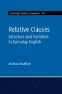 Cover: Relative Clauses - Cambridge University Press