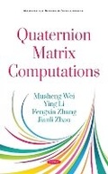 Cover: Quaternion Matrix Computations - Nova Science Publishers Inc
