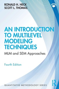 Enlarge image Cover: An Introduction to Multilevel Modeling Techniques - Routledge