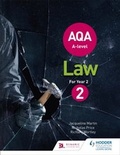 Cover: AQA A-level Law for Year 2 - Hodder Education