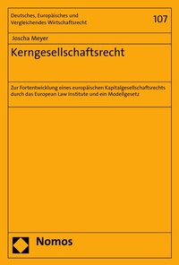 Abbildung von: Kerngesellschaftsrecht - Nomos