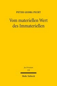 Abbildung von: Vom materiellen Wert des Immateriellen - Mohr Siebeck