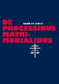 Abbildung von: De processibus matrimonialibus - Peter Lang Verlag