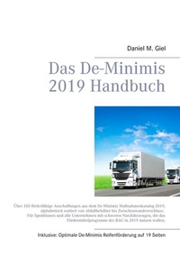 Abbildung von: Das De-Minimis 2019 Handbuch - BoD - Books on Demand