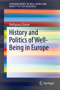 Cover: History and Politics of Well-Being in Europe - Springer