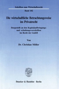 Abbildung von: Die wirtschaftliche Betrachtungsweise im Privatrecht. - fibre