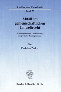 Abbildung von: Abfall im gemeinschaftlichen Umweltrecht - fibre