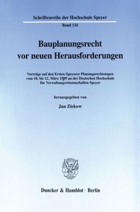 Abbildung von: Bauplanungsrecht vor neuen Herausforderungen. - fibre
