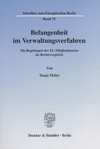 Abbildung von: Befangenheit im Verwaltungsverfahren. - fibre