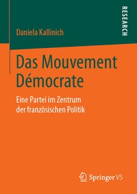 Abbildung von: Das Mouvement Démocrate - Springer VS