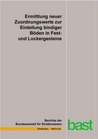 Abbildung von: Ermittlung neuer Zuordnungswerte zur Einteilung bindiger Böden in Fest- und Lockergesteine - Fachverlag NW in Carl Ed. Schünemann KG