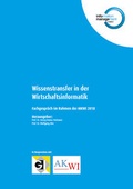 Cover: Wissenstransfer in der Wirtschaftsinformatik - IMI-Verlag