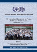 Cover: Porous Metals and Metallic Foams - Trans Tech Publications Ltd