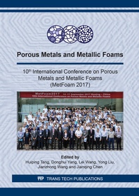 Enlarge image Cover: Porous Metals and Metallic Foams - Trans Tech Publications Ltd