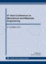 Cover: 6th Asia Conference on Mechanical and Materials Engineering - Trans Tech Publications Ltd