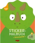 Cover: Kreativ Kids - Sticker-Malbuch Dinosaurier - Habermaass GmbH & Co. KG