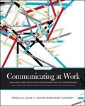 Cover: Communicating at Work: Principles and Practices for Business and the Professions - McGraw-Hill Professional