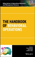 Cover: The Handbook of Behavioral Operations - Wiley