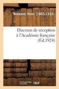 Cover: Discours de R?ception ? l'Acad?mie Fran?aise - Hachette Livre - Bnf