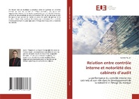Abbildung von: Relation entre contrôle interne et notoriété des cabinets d¿audit - Éditions universitaires européennes