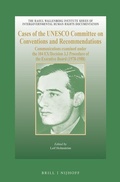 Cover: Cases of the UNESCO Committee on Conventions and Recommendations - Martinus Nijhoff