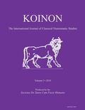 Cover: KOINON I, 2018 - Access Archaeology