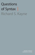 Cover: Questions of Syntax - Oxford University Press Inc