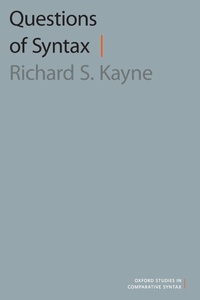 Enlarge image Cover: Questions of Syntax - Oxford University Press Inc