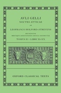 Cover: Aulus Gellius: Attic Nights, Books 11-20 (Auli Gelli Noctes Atticae: Libri XI-XX) - Oxford University Press