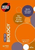 Cover: Need to Know: Higher Biology - Hodder Gibson
