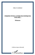 Cover: Perspectives alterlinguistiques 1 Demons - Harmattan Editions