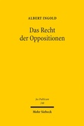 Cover: Das Recht der Oppositionen - Mohr Siebeck
