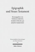 Bild: Epigraphik und Neues Testament - Mohr Siebeck