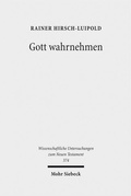 Cover: Gott wahrnehmen - Mohr Siebeck