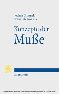 Abbildung von: Konzepte der Musse - Mohr Siebeck