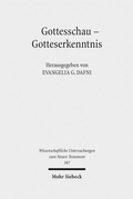 Cover: Gottesschau - Gotteserkenntnis - Mohr Siebeck